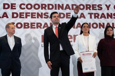 Manuel Alejandro Cota Cárdenas rindió protesta como coordinador estatal para la Defensa de la Transformación y la Soberanía Nacional de Baja California Sur.