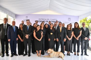 La mandataria resaltó que los logros alcanzados se deben al trabajo coordinado entre los tres poderes de gobierno, los municipios y la sociedad civil.