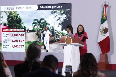 La secretaria de Bienestar, Leticia Ramírez Amaya, anunció que la iniciativa ha brindado más de 27 millones de consultas gratuitas a adultos mayores y personas con discapacidad en toda la República Mexicana.