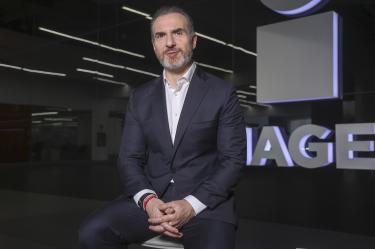 Adrián de la Garza, alcalde Monterrey, durante entrevista en la que hablo de los logros de su administración.