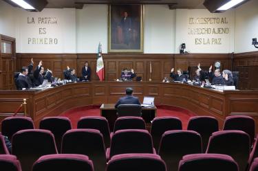 Sesión de la Sala Superior de la Suprema Corte de Justicia  de la Nación