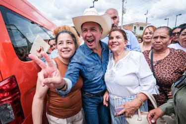 El Gobernador del Estado, Pablo Lemus, encabeza la inauguración del ingreso norte de Tecalitlán y la entrega de apoyo al transporte para las Regiones Sur y Sureste