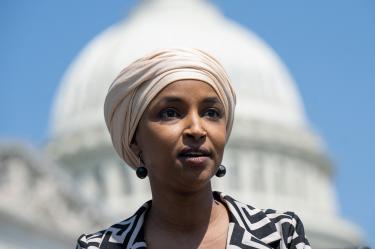 Ilhan Omar, legisladora demócrata crítica de Trump