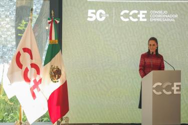 La Presidenta Claudia Sheinbaum reconoció la colaboración que el sector empresarial ha tenido con su gobierno.