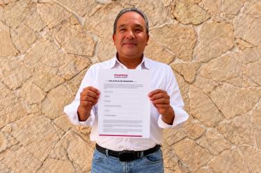 Erwin Castelán se registra en Morena para coordinar la defensa de la 4T en Coacalco, Estado de México