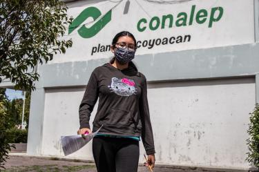 Examen de admisión e ingreso a bachillerato en la ciudad de México en la cede CONALEP Coyoacán.