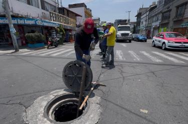 Para una transformación y bienestar de los iztacalquenses, se realizan más de tres mil 906 trabajos en drenaje y alcantarillado