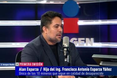 Alan Esparza, hijo del ign. desaparecido Francisco Antonio Esparza Yáñez