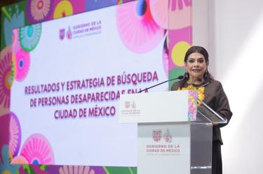Clara Brugada, destacó que se han cumplido 20 de los 30 compromisos realizados a colectivos de búsqueda