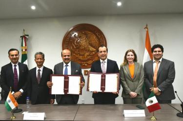 Acuerdo comercial entre México e India busca diversificar mercados de exportación