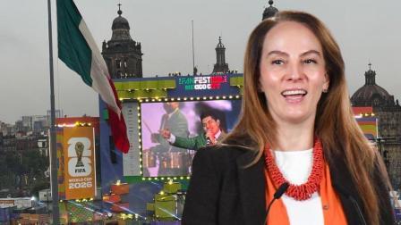 La representante del gobierno mexicano hace un recuento sobre los resultados del Mundial de Fútbol en México