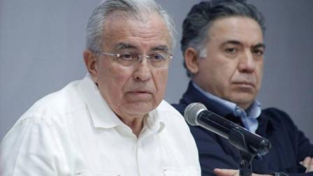 El gobernador con licencia de Sinaloa, Rubén Rocha Moya, y el senador Enrique Inzunza