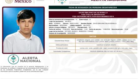 Menor de 14 años salió a la tienda en Jalisco y desapareció; madre acusa omisión de autoridades