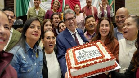 Morena celebró el 15 aniversario de su fundación con un acto en el Auditorio Nacional